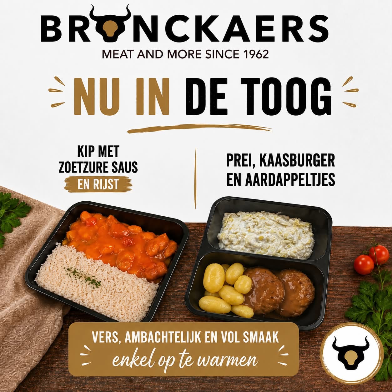 Traiteurgerechten van Bronckaers Meat and More