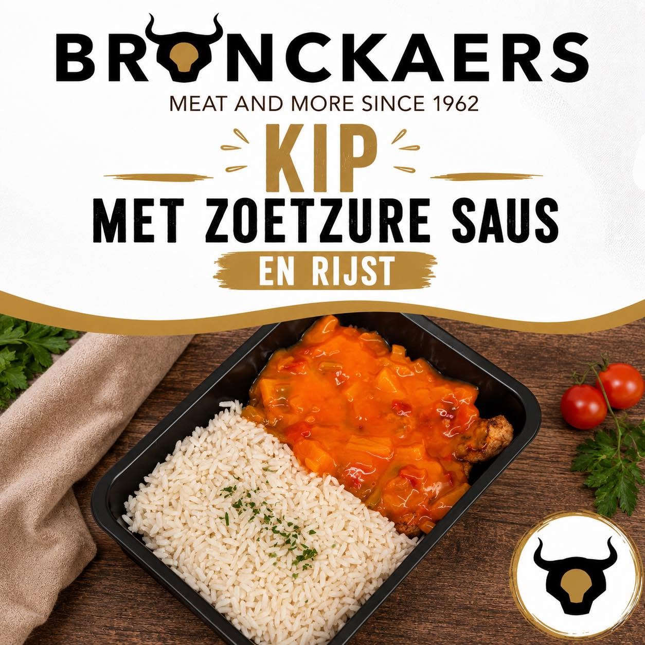 Kip met zoetzure saus en rijst
